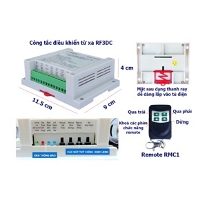 Công tắc điều khiển cửa cuốn Kawa RF3DC-RMC1