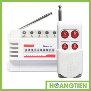 Công tắc điều khiển từ xa 4 cổng 2km Honest HT-7800W