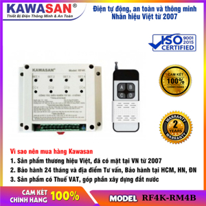 Công tắc điều khiển từ xa Kawa RF4K-RM4B