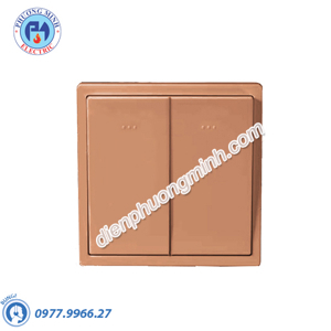 Công tắc đôi 1 chiều 16A hiển thị dạ quang Honeywell P63921GLA