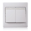 Công tắc đôi 1 chiều có dạ quang Simon 51021BTY