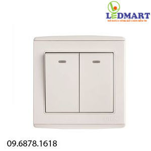 Công tắc đôi 1 chiều UTEN V4.0GK21