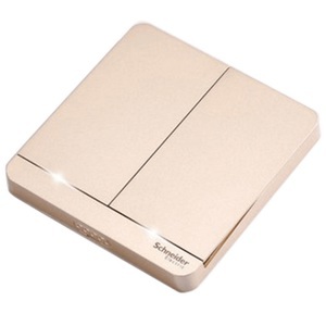 Công tắc đôi 2 chiều có đèn Schneider E8332L2LED_WG_G19