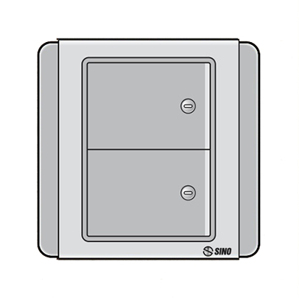 Công tắc đôi 2 chiều Sino S66DGM2