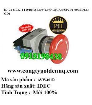 Công tắc khẩn Idec AVW401R