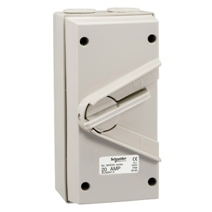 Công tắc ngắt điện phòng thấm nước  Schneider IP66 WHD20-GY