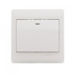 Công tắc nút nhấn đơn có đèn led Simon 51013BF