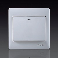 Công tắc nút nhấn đơn có đèn led Simon 51013BF