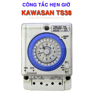 Công tắc thời gian gắn tường, tủ điện, hộp CB dạng cơ Kawa TS38