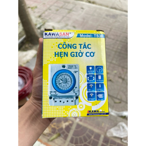 Công tắc thời gian gắn tường, tủ điện, hộp CB dạng cơ Kawa TS38