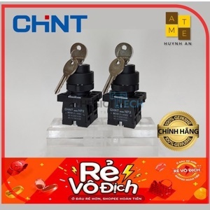 Công tắc xoay 3 vị trí có chìa Chint NP2-EG33