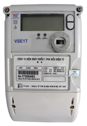 Công tơ điện tử 1 pha gián tiếp Vinasino CTD VSE1T-510