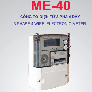 Công tơ điện tử 3 pha 4 dây Gelex Emic ME-40