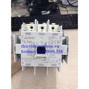 Contactor Mitsubishi S-T80 - 80A 45kW AC200V 3P