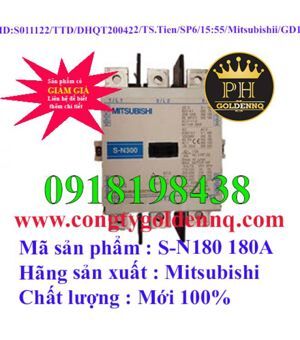 Contactor S-N180 AC500V 2NO 2NC 180A 90kW