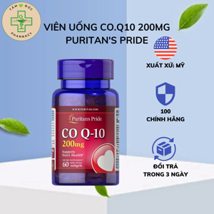 Puritan's Pride CoQ10 200mg 60 Viên Của Mỹ