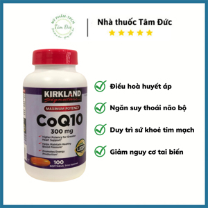 Thuốc bổ tim Kirkland Signature Maximum Potency CoQ10 300mg 100 viên