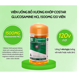 Viên uống hỗ trợ trị bệnh xương khớp Costar Glucosamine HCL 1500mg 120 Viên