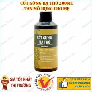 Cốt gừng hạ thổ tan mỡ bụng Wonmom 200ml