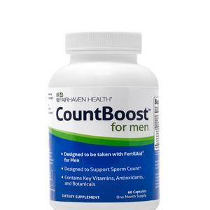 CountBoost for Men: viên giúp gia tăng số lượng tinh trùng và hỗ trợ điều trị bệnh vô sinh ở nam giới - 69 viên