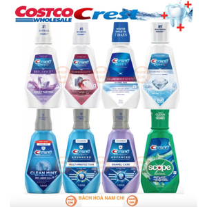 Crest 3D White Alcohol 237ml – Nước súc miệng giúp răng trắng sáng trong vòng 7 ngày