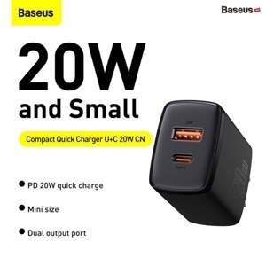 Củ cạc Baseus Super Si Pro Quick Charger 1C 20W