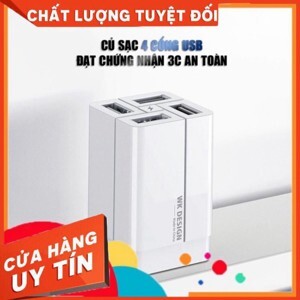 Củ sạc 4 cổng USB WK WP-U73