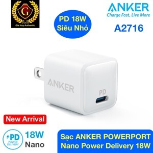 Củ sạc Anker PowerPort PD NANO 18w - A2716