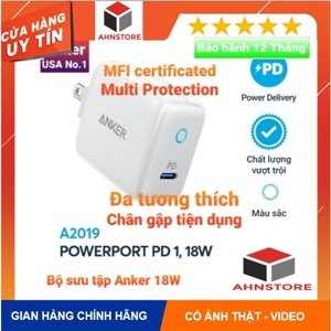 Củ sạc Anker PowerPort PD NANO 18w - A2716