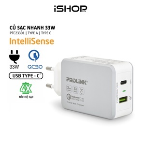 Củ sạc di động 2 cổng Prolink PTC23301