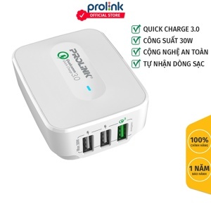 Củ sạc di động 3 cổng Prolink PTC32501