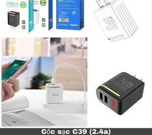 Củ sạc Hoco C39 - 2 cổng