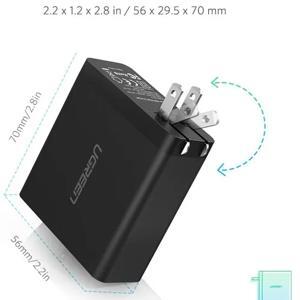 Củ sạc nhanh 2 cổng USB C và USB A Ugreen 50457