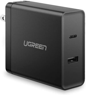 Củ sạc nhanh 2 cổng USB C và USB A Ugreen 50457