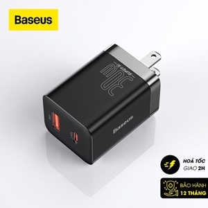 Củ sạc nhanh Baseus Super Si Pro Quick Charger C+U 30W