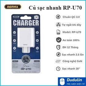 Củ sạc nhanh PD Remax RP-U70