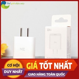 Củ sạc nhanh Xiaomi Zmi chuẩn PD Type C HA711 18W