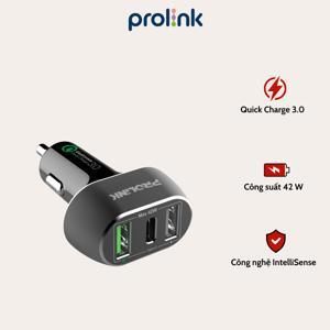 Củ sạc ô tô 3 cổng Prolink PCC34201 42W