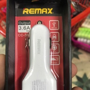 Củ sạc ô tô 3 cổng USB 3.6A Remax Jian CC-301