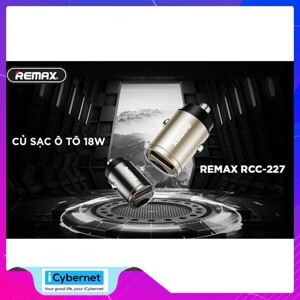 Củ sạc ô tô chân Type-C 18W Remax RCC-228