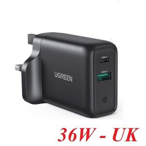 Củ sạc Type C + USB - A 36W Ugreen 60469