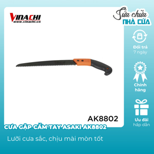 Cưa cành có vỏ bọc lưỡi Asaki AK-8802 (11")