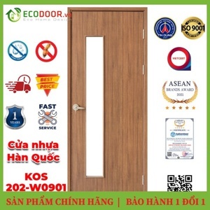 Cửa nhựa giả gỗ ABS Hàn Quốc KOS 201