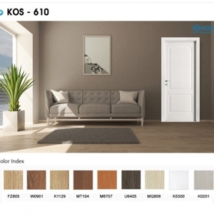 Cửa nhựa giả gỗ ABS Hàn Quốc KOS 610