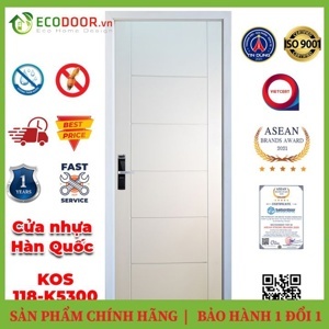 Cửa nhựa giả gỗ ABS Hàn Quốc KOS 117