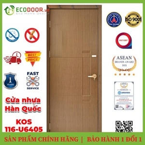 Cửa nhựa giả gỗ ABS Hàn Quốc KOS 116