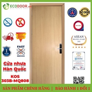Cửa nhựa giả gỗ ABS Hàn Quốc KOS 303B