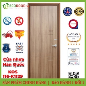 Cửa nhựa giả gỗ ABS Hàn Quốc KOS 116