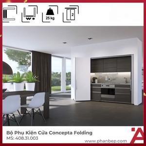 Cửa trượt xếp bằng gỗ Hafele 408.31.003