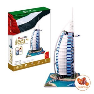 Bộ xếp hình 3D khách sạn Burjal Arab Cubic Fun C065H